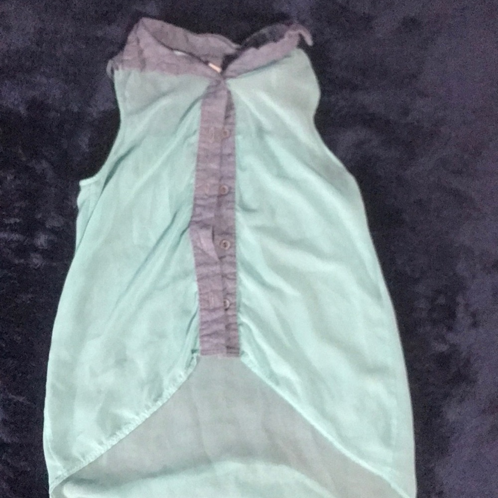 Teal shirt